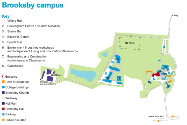 brooksby map